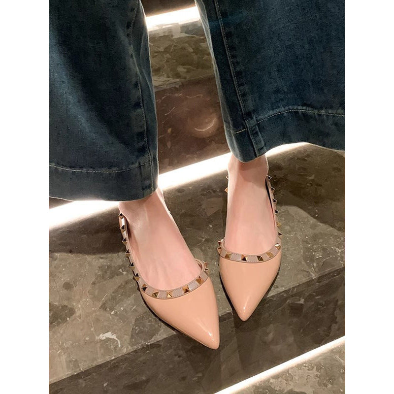 Damen elegante Slingback-Pumps mit zierlichen Strassverzierungen R&B