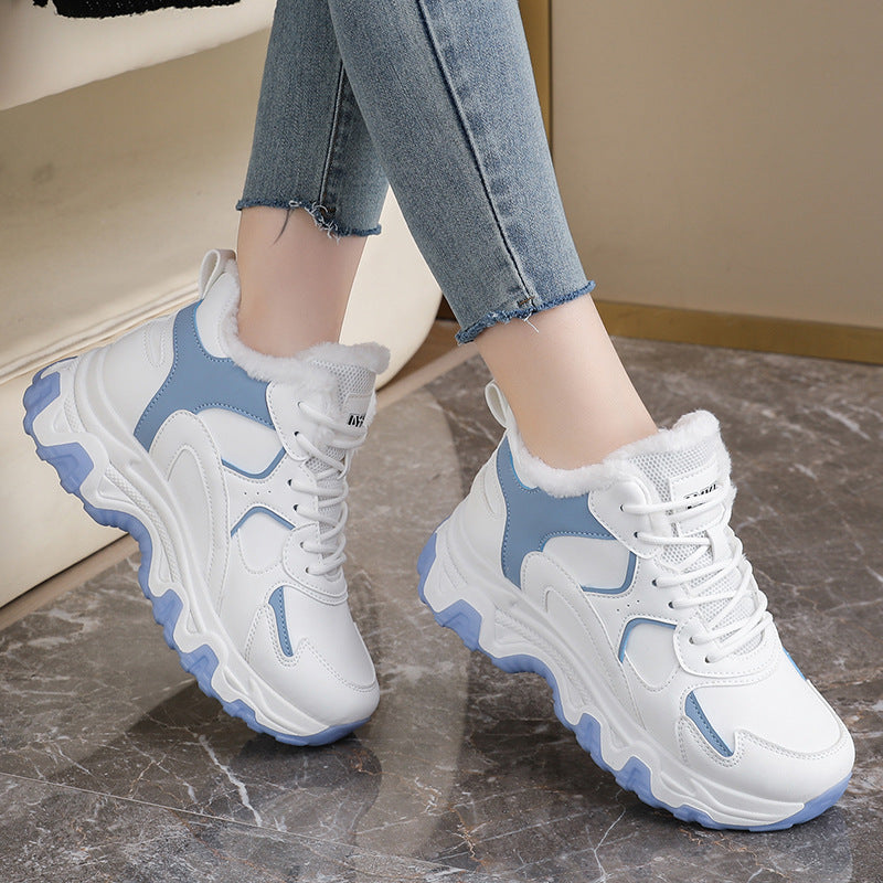 Damen Warmgefütterte High-Top Sneakers mit strapazierfähigem Obermaterial R&B