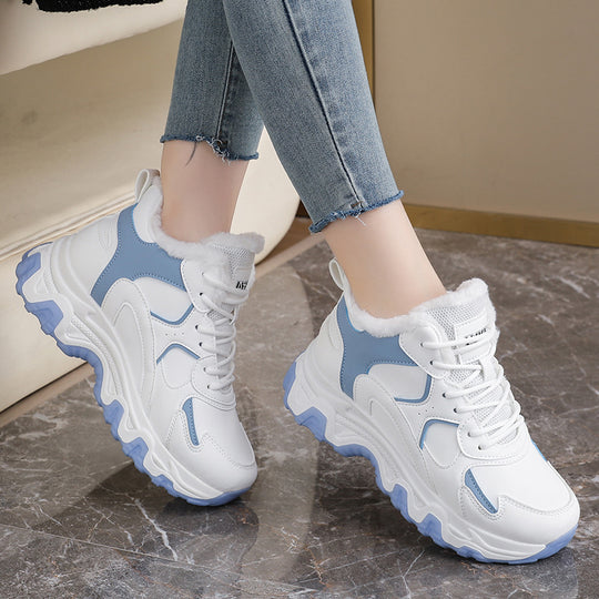 Damen Warmgefütterte High-Top Sneakers mit strapazierfähigem Obermaterial R&B
