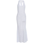 Damen Maxikleid mit elegantem Rücken-Ausschnitt R&B