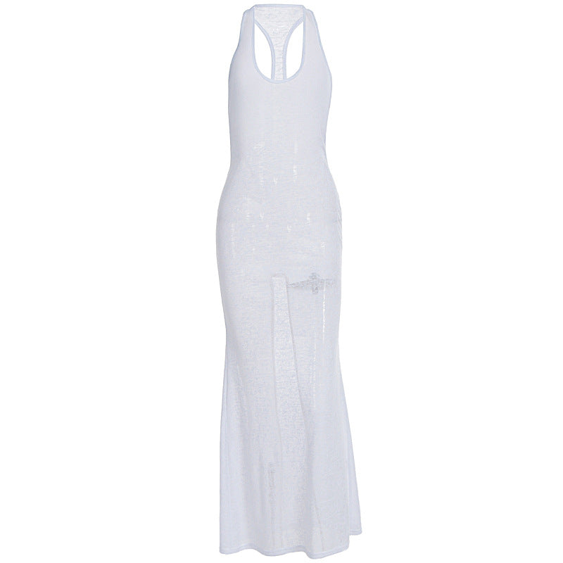 Damen Maxikleid mit elegantem Rücken-Ausschnitt R&B