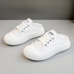 Damen bequeme Slip-On Sneaker mit modischem Blumenmuster und stoßdämpfender Sohle R&B