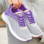 Damen Sportliche Laufschuhe mit atmungsaktivem Strickdesign R&B