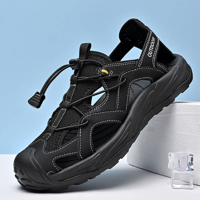 Damen Sportliche Wassersandalen mit flexibler Schnellschnürung und rutschfester Sohle R&B
