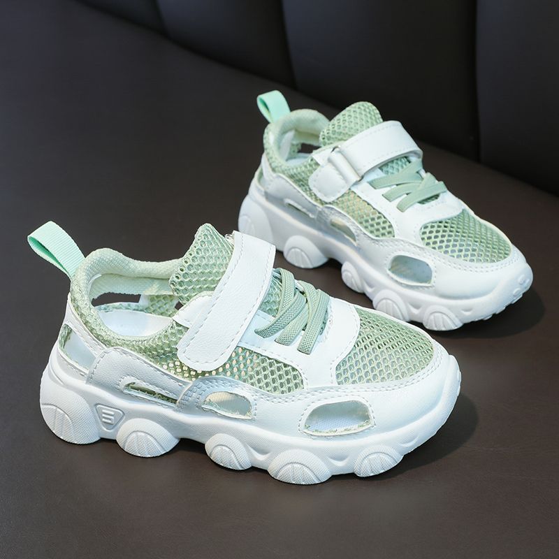 Damen modische Sneakers mit atmungsaktiver Mesh-Oberfläche und verstellbarem Klettverschluss R&B