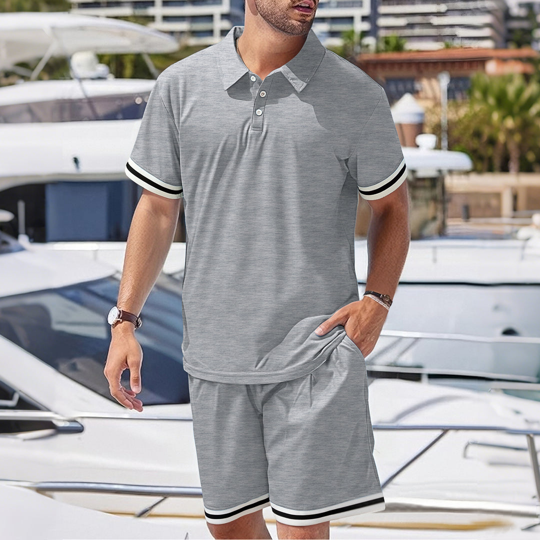 R&B | Kurzärmelige Shorts Zweiteiliges Set