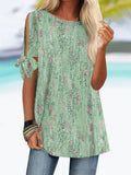 Damen legere Bluse mit schnüren R&B