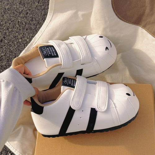 Damen Bequeme Sneaker mit Klettverschluss und sportlichem Design R&B