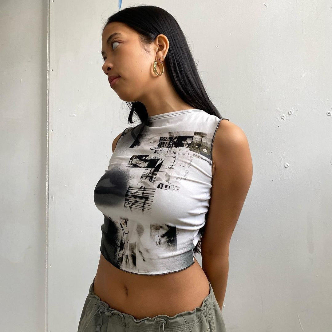 Damen Crop Top R&B