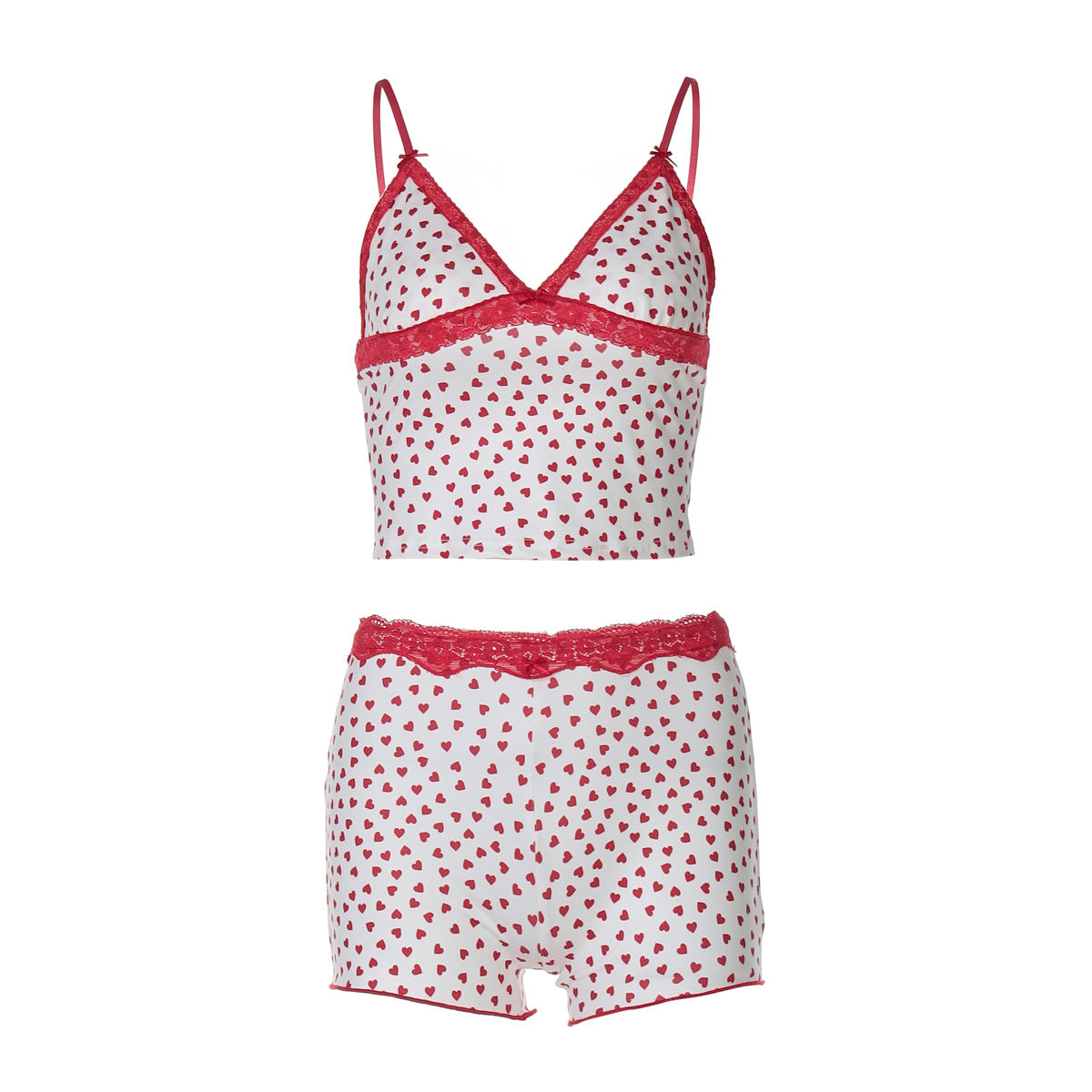 Damen Schlafanzug-Set mit zartem Herzmotiv R&B
