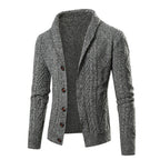 Herren Strickjacke mit modernem Zopfmuster und praktischen Taschen R&B