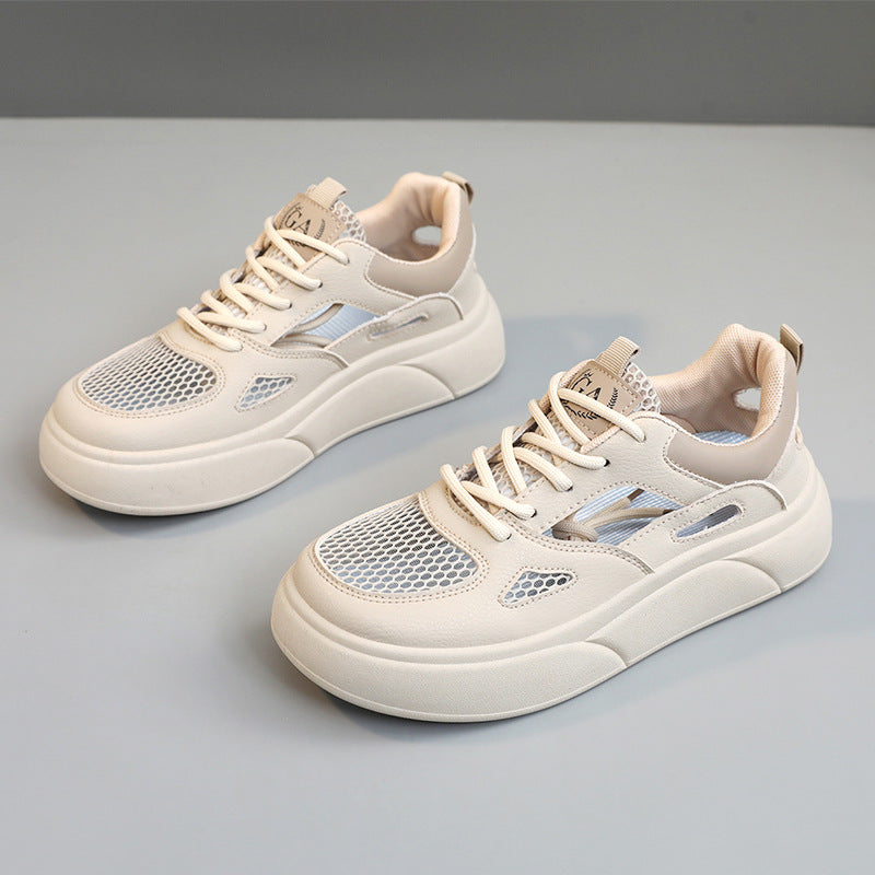 Damen Sportliche Sneaker mit atmungsaktivem Mesh-Obermaterial und dämpfender Sohle R&B