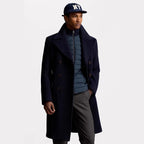 Herren eleganter klassischer Übercoat mit herausnehmbarer Weste