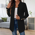 Damen Moderne Blazerjacke mit strukturiertem Design und eleganten Knopfdetails R&B