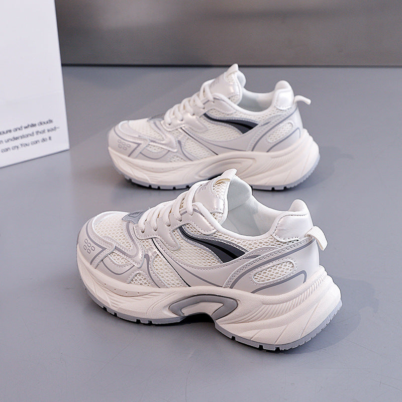 Damen Sportliche Sneakers mit atmungsaktiver Mesh-Oberfläche und stabilisierender Profilsohle R&B