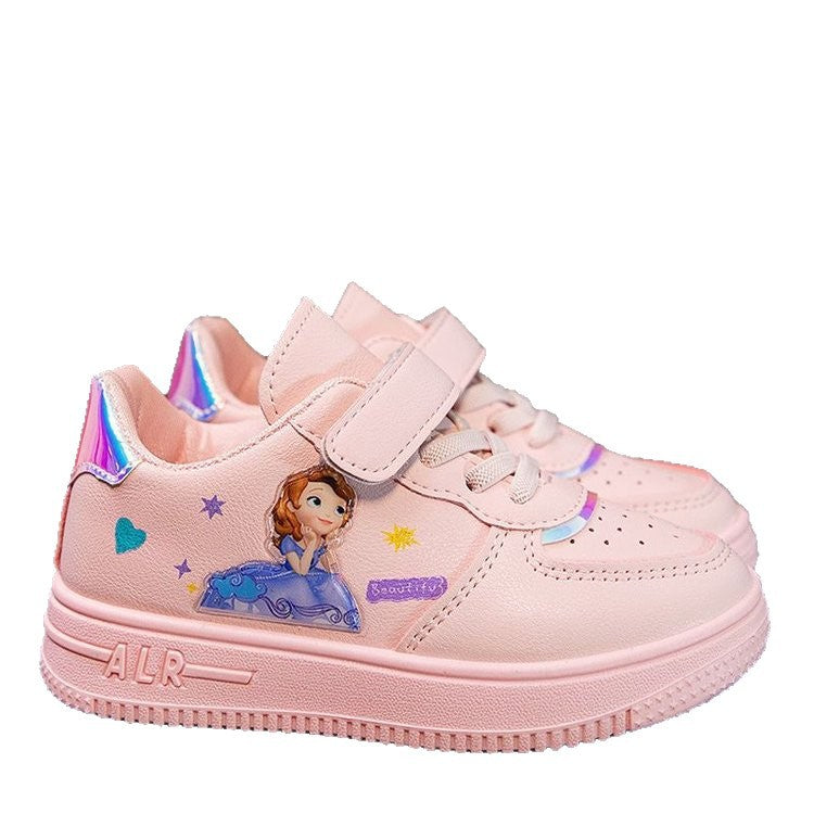 Damen Sneakers mit verspieltem Prinzessinnenmotiv und praktischem Klettverschluss R&B