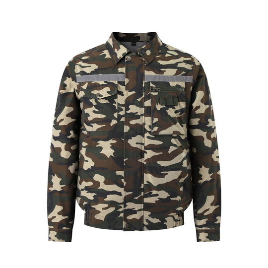 Herren nan belüftete Arbeitsjacke mit integrierten USB-Lüftern und externem Akkufach R&B