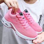 Damen Sportliche Sneaker mit atmungsaktivem Obermaterial und Dämpfung R&B