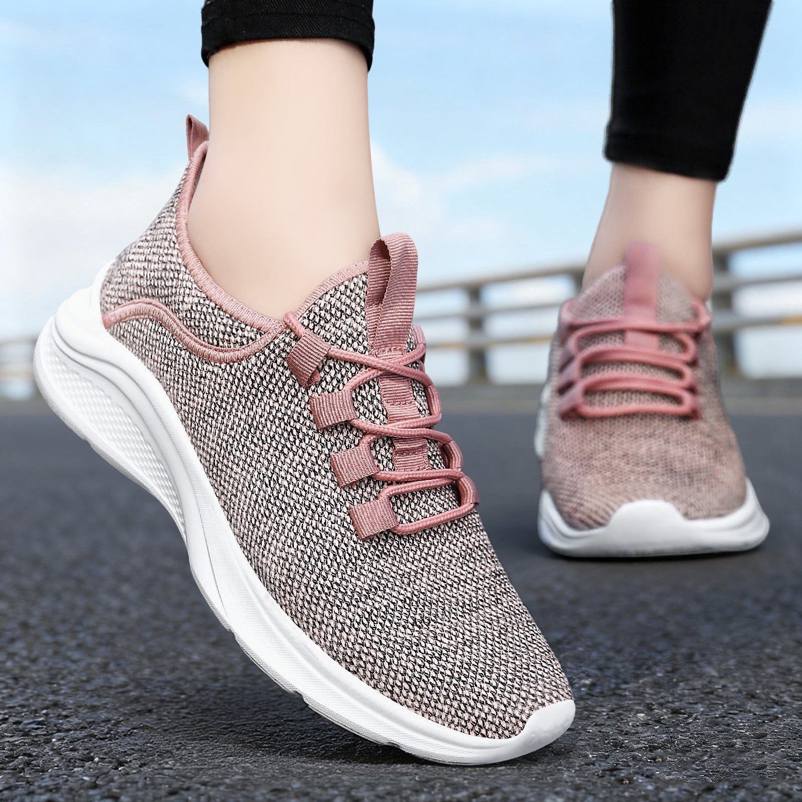 Damen Bequeme und atmungsaktive Sneaker für Alltag und Sport R&B