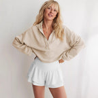 Damen Oversized Kapuzenpullover R&B