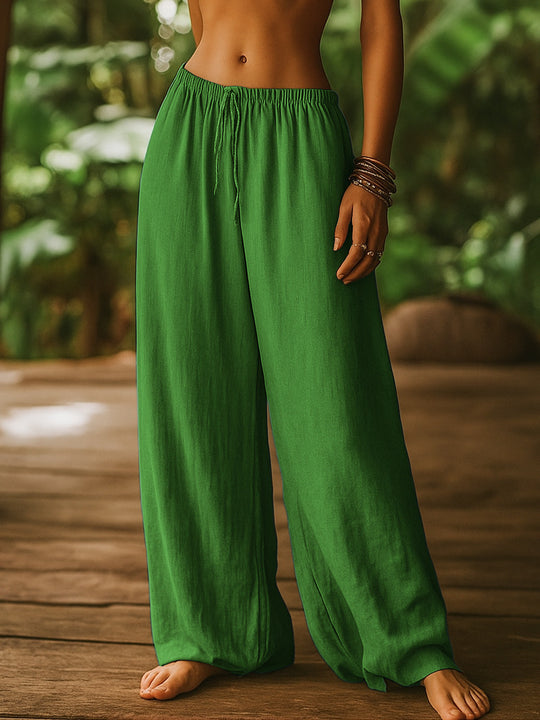 Damen Weite Leinenhose R&B