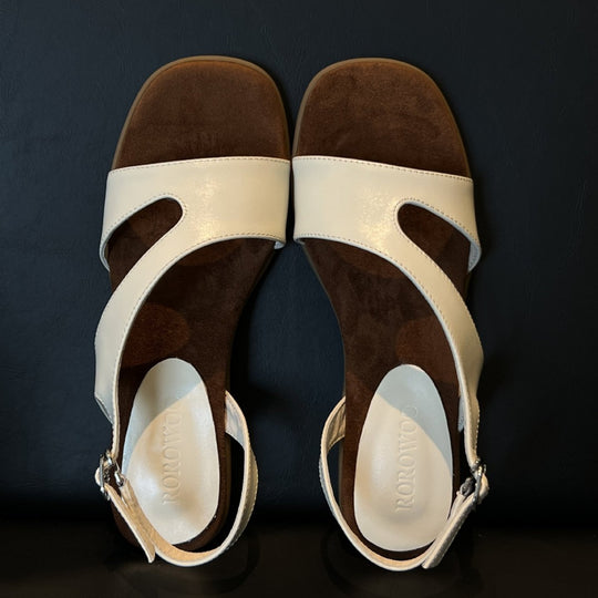 Damen Sandalen mit verstellbarem Riemen und anatomisch geformtem Fußbett R&B
