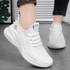 Damen Sportliche Hochleistungs-Sneaker mit atmungsaktivem Strick-Obermaterial und stoßdämpfender Sohle R&B