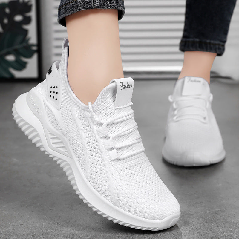 Damen Sportliche Hochleistungs-Sneaker mit atmungsaktivem Strick-Obermaterial und stoßdämpfender Sohle R&B