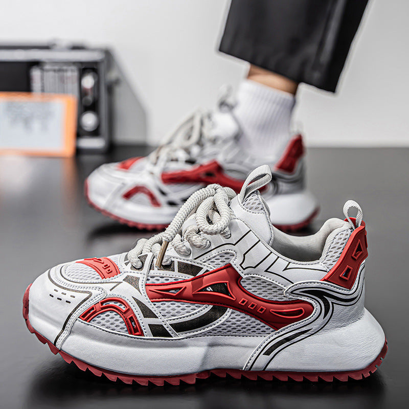 Damen Sportliche Sneakers mit stoßdämpfender Sohle und futuristischem Design R&B