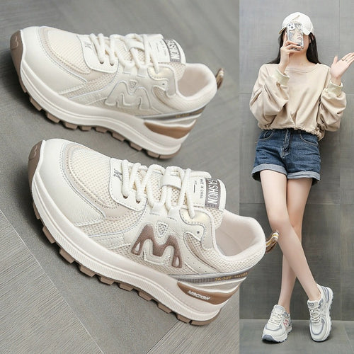 Damen Sportliche Sneakers mit atmungsaktiven Mesh-Elementen und ergonomischer Dämpfung R&B