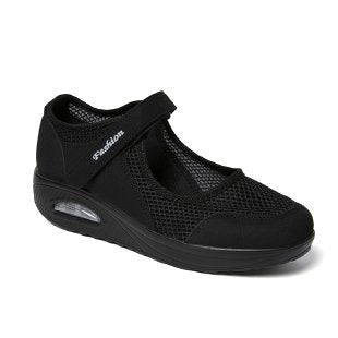 Damen bequeme und atmungsaktive Sneakers mit Klettverschluss R&B