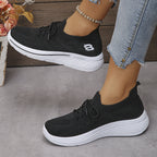 Damen Sportliche Sneakers mit elastischem Kragen und atmungsaktiver Mesh-Oberfläche R&B