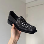 Damen Mokassins mit modernem Polka-Dots-Design und komfortabler Sohle R&B