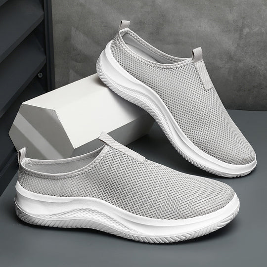 Unisex nan leichter Netzgewebe-Schlupf-Sneaker mit atmungsaktivem Obermaterial, dämpfender EVA-Zwischensohle und rutschfester Profilsohle R&B