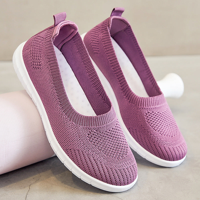 Damen Bequeme Slip-On Sneakers aus atmungsaktivem Material