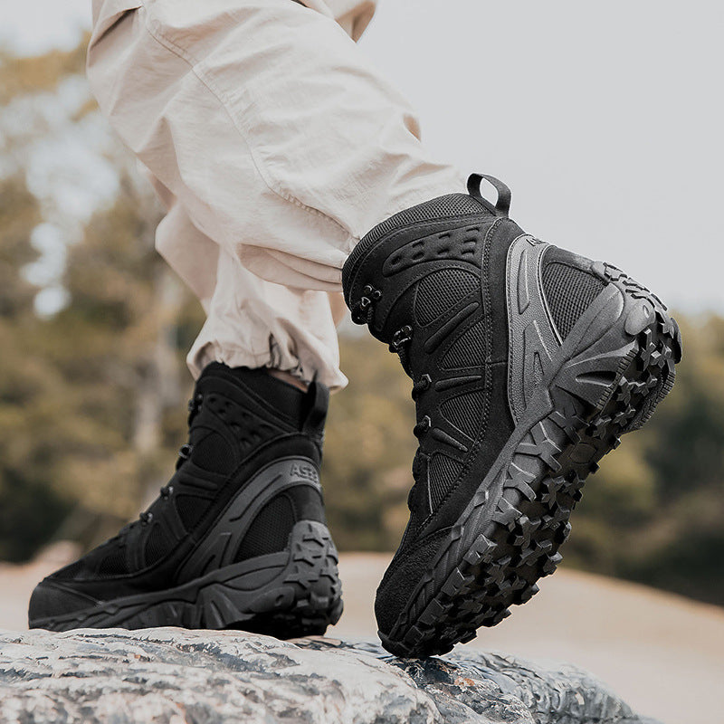 Damen robuste Outdoor-Hiking-Boots mit rutschfester Sohle und atmungsaktiver Mesh-Oberfläche