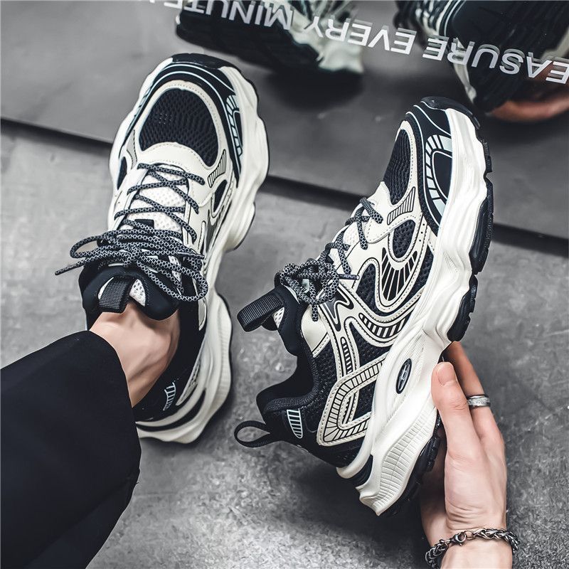 Damen Sportliche Chunky Sneakers mit atmungsaktivem Obermaterial und innovativem Sohlenprofil