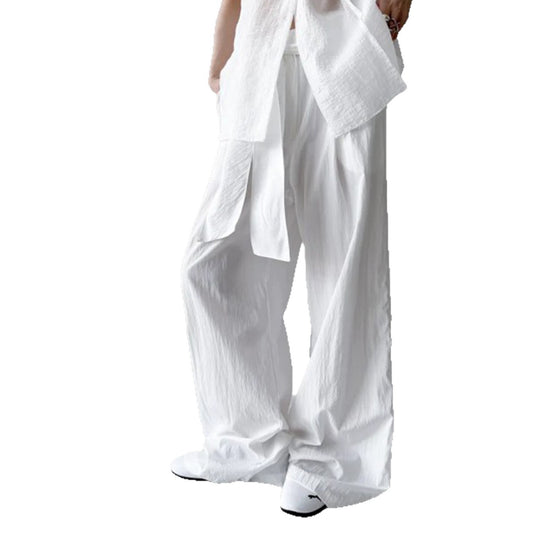 Damen weite Sommerhose mit elegantem Bindeband R&B