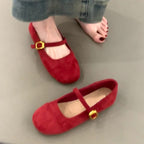 Damen elegante Ballerinas mit modischem Riemchen und komfortablem Fußbett R&B