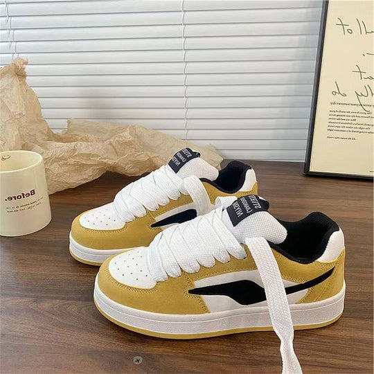 Damen Sportliche Sneakers mit weichem Veloursleder und atmungsaktiven Einsätzen R&B