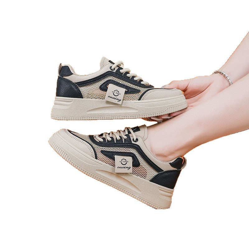 Damen Sportliche Sneakers mit atmungsaktiver Mesh-Oberfläche und dämpfender Sohle R&B