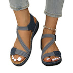 Damen Komfortable und elegante Sandalen mit verstellbarem Riemendesign R&B