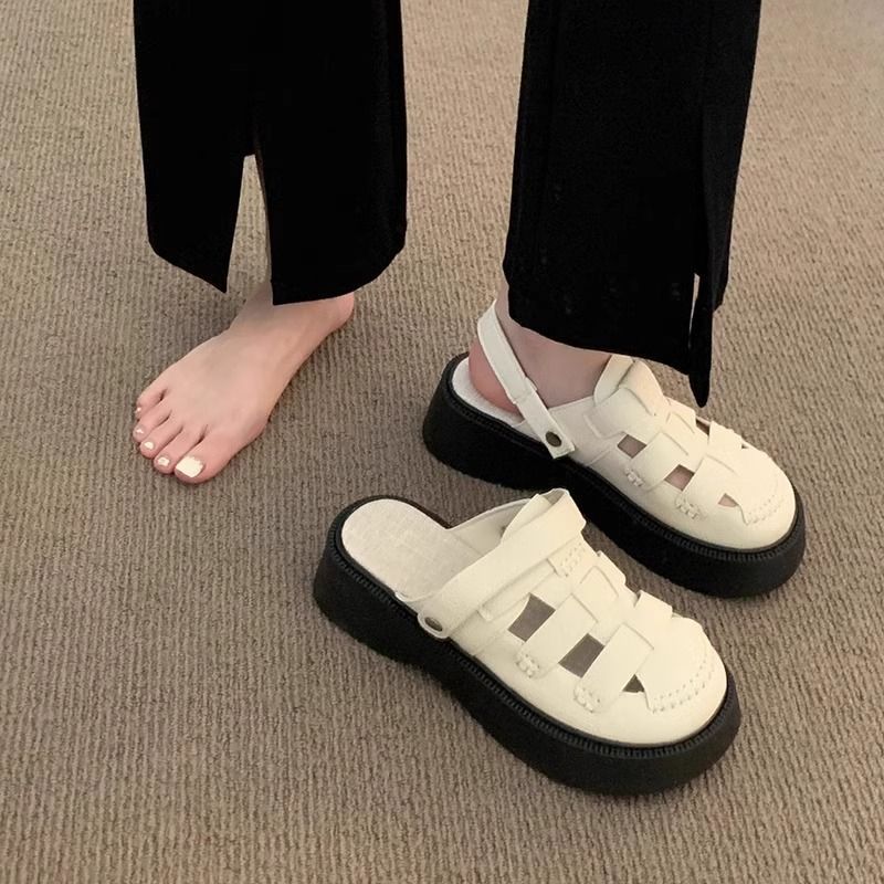 Damen Komfortable Clogs mit modischem Riemendesign und elastischer Sohle