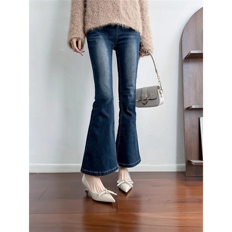 Damen spitze Ballerinas mit elegantem Schleifendetail R&B