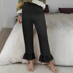 Damen Flauschige Culotte mit Volantabschluss R&B