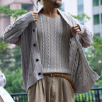 Herren Strickjacke mit Struktur und Knopfverschluss
