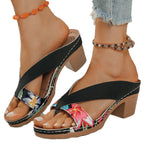 Damen Blumendekorierte Heels R&B