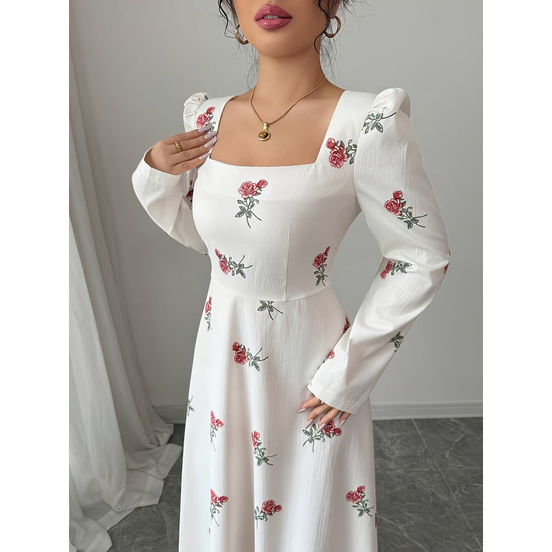 Damen Maxikleid mit floralem Muster R&B