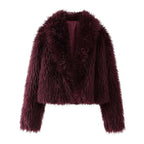 Damen Kuschel-Short-Pelzjacke R&B