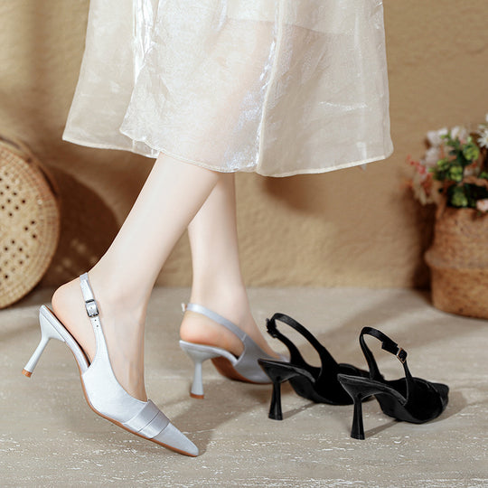 Damen Slingback-Pumps mit elegantem, spitz zulaufendem Design und modischem Riemen R&B